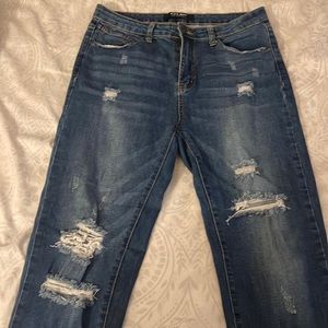 High rise jeans